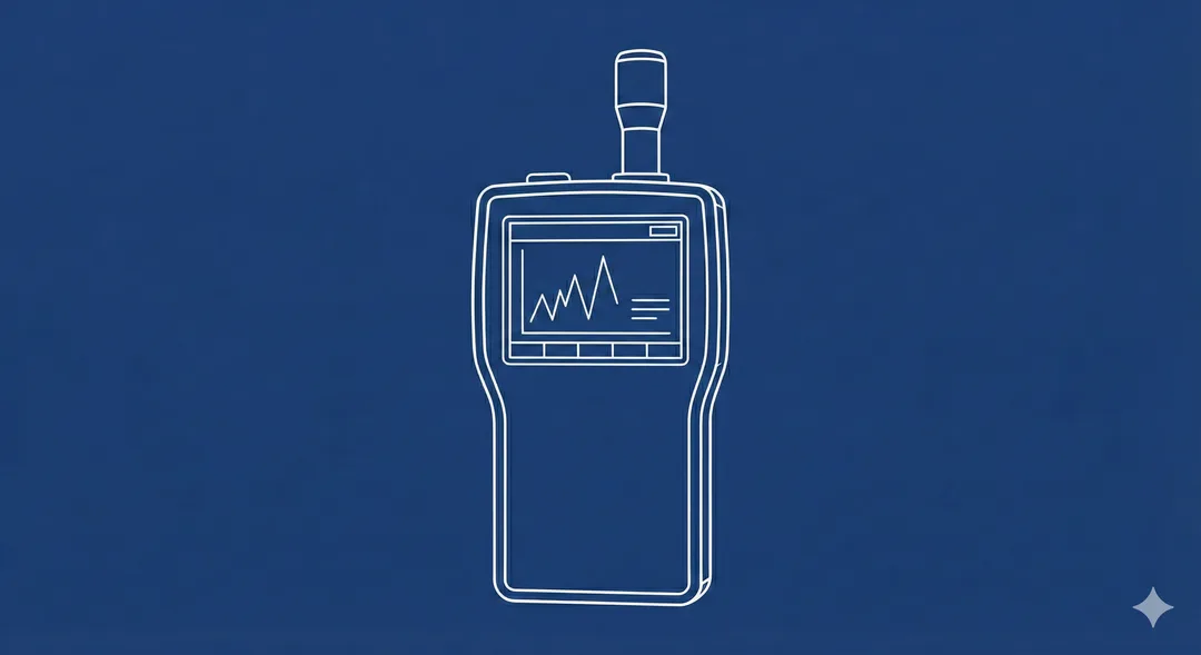 Technical drawing of the TSI AeroTrak Particle Counter